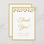 Dank U met Liefde & Dankbaarheid Bedankkaart (Voorkant / Achterkant)