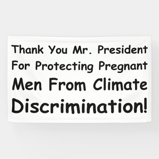 Dank u, mijnheer het President Spandoek (Horizontaal)