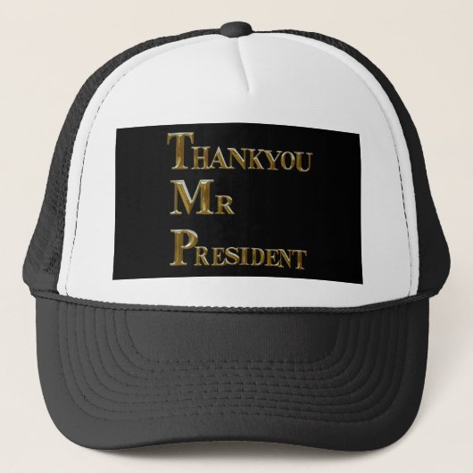 DANK U, MIJNHEER PRESIDENT TRUCKER PET (Voorkant)