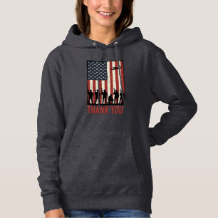 Dank U Militair Amerikaanse Vlag Shirt Ontwerp_1