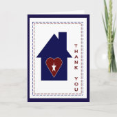 Dank u - Militaire Echtgenoot/MilSpouse Bedankkaart (Voorkant)