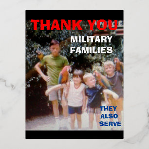 DANK U MILITAIRE FAMILIES FOLIE FEESTDAGEN BRIEFKAART