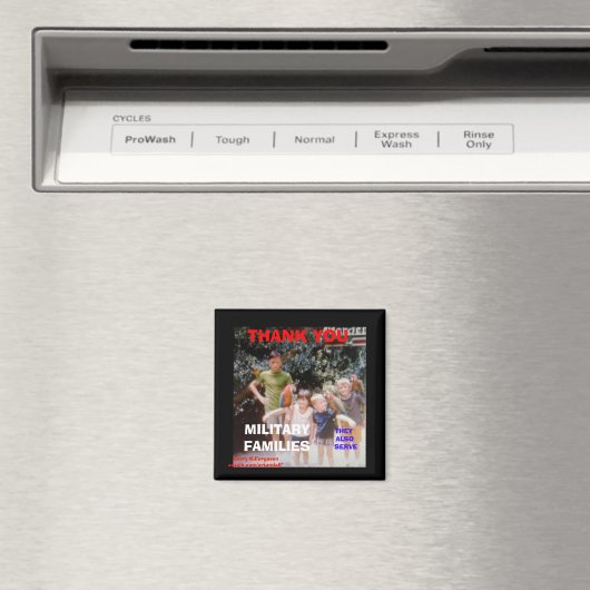 DANK U MILITAIRE FAMILIES Magnet (Insitu (Vaatwasser))