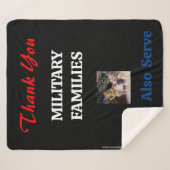 DANK U MILITAIRE FAMILIES SHERPA DEKEN (Voorkant (horizontaal))