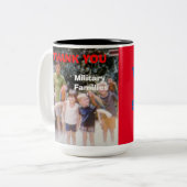 DANK U MILITAIRE FAMILIES TWEEKLEURIGE KOFFIEMOK (Voorkant links)