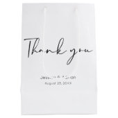 Dank U minimaal script Medium Cadeauzakje (Achterkant)