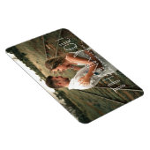 Dank u minimale witte typografie paar foto magneet (Rechterzijde)