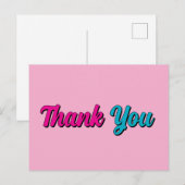 Dank u minimalistische professionele moderne elega briefkaart (Voorkant / Achterkant)