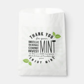 Dank u Mint Vrijwilligerswerk Inzet Bedankzakje (Voorkant)