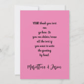 Dank u Mode Steampunk Skeleton Ghost Bedankkaart (Achterkant)