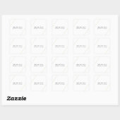 Dank U Modern Geometrisch Gouden Bruiloft Vierkante Sticker (Vel)
