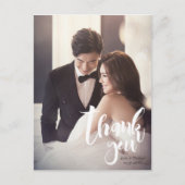 Dank u, Modern, Script · Foto, Namen & datum Briefkaart (Voorkant)