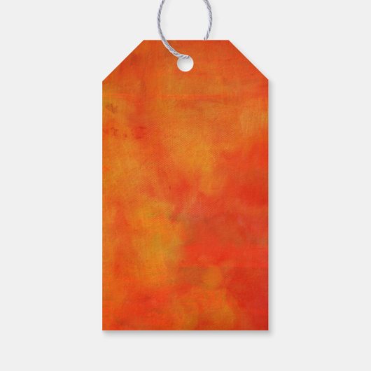 Dank u Moderne Abstracte schilderijen in het Oranj Cadeaulabel (Achterkant)