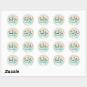 Dank u Moderne Holographic Classic Round Sticker (Vel)