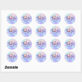Dank u Moderne Holographic Classic Round Sticker (Vel)
