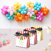 Dank u Moderne rode witte strepen Groene appel Bedankdoosjes