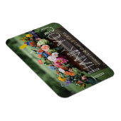 dank u moderne witte typografie foto bruiloft magneet (Rechterzijde)