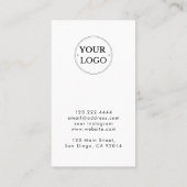 Dank u moderne zakelijke Logo Korting Kaart Visitekaartje (Achterkant)