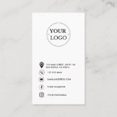 Dank u moderne zakelijke Logo Korting Kaart Visitekaartje (Achterkant)