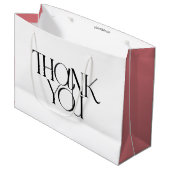 Dank u moderne zaken | QR-code roze Groot Cadeauzakje (Voorkant Gekanteld)