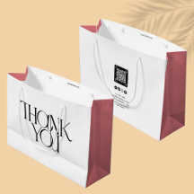 Dank u moderne zaken | QR-code roze