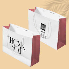 Dank u moderne zaken | QR-code roze Groot Cadeauzakje