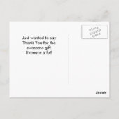 Dank u moderne zwart witte strepen roze glitter briefkaart (Achterkant)