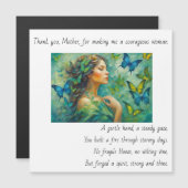 Dank u, Moeder gedicht Magnetische Kaart Magnetische Uitnodiging (Voorkant / Achterkant)