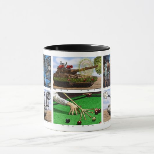 Dank u Mok met 6 verschillende rebus illustraties (Midden)