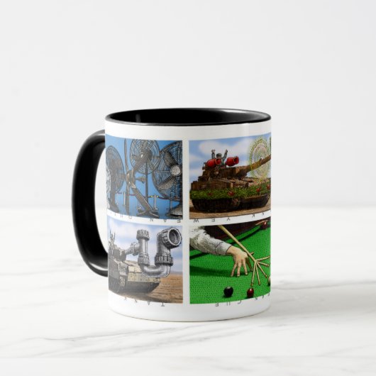 Dank u Mok met 6 verschillende rebus illustraties (Voorkant links)