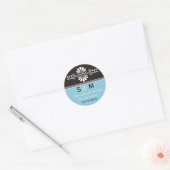 Dank u Monogram Wedding Favor Labels (Envelop)