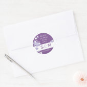 Dank u Monogram Wedding Favor Labels (Envelop)