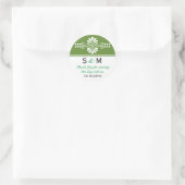 Dank u Monogram Wedding Favor Labels (Tas)