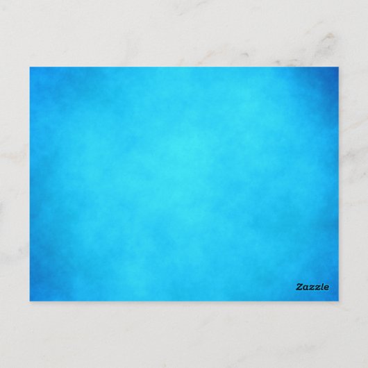 Dank u, mooi blauw briefkaart (Achterkant)