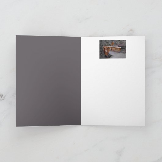 Dank u Mooie brug over Creek in Forest Kaart (Binnen)