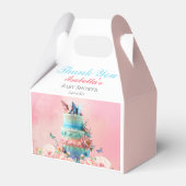 Dank u mooie vlinders tweeling Baby shower Bedankdoosjes (Voorkant Zijde)