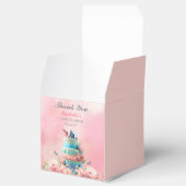 Dank u mooie vlinders tweeling Baby shower Bedankdoosjes (Geopend)