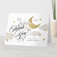 Dank u Moon Stars Cloud Baby shower