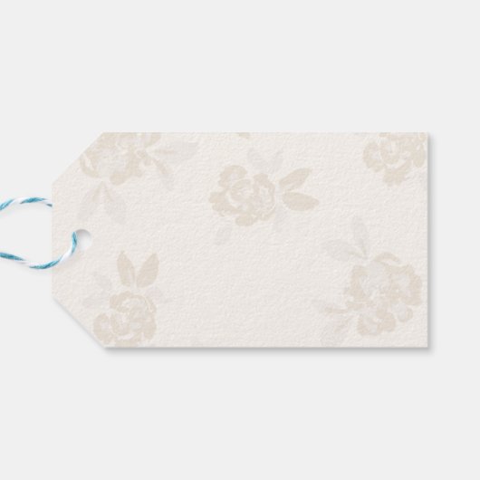 Dank u Mousserende Wijnfles Zwarte Boog Cadeaulabel (Achterkant Horizontaal)