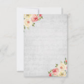 Dank u muziek achtergrond kaart (Achterkant)