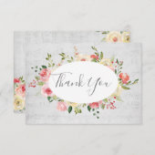 Dank u muziek achtergrond kaart (Voorkant / Achterkant)