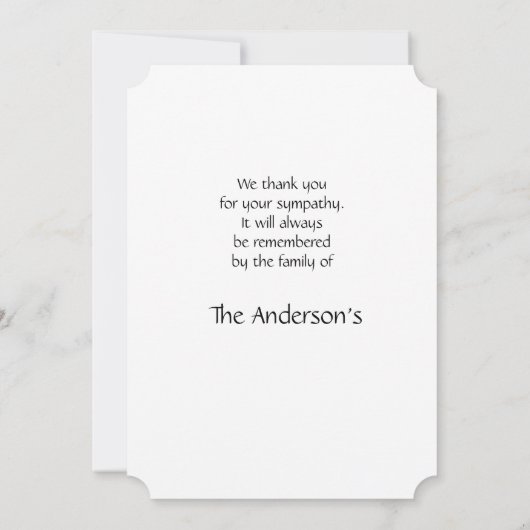 Dank u Muzieknoten achtergrond Kaart (Achterkant)