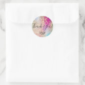 Dank u naam 16th Bridal Birthday Jubileum Ronde Sticker (Tas)