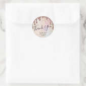 Dank u naam 16th Bridal Birthday Jubileum Ronde Sticker (Tas)