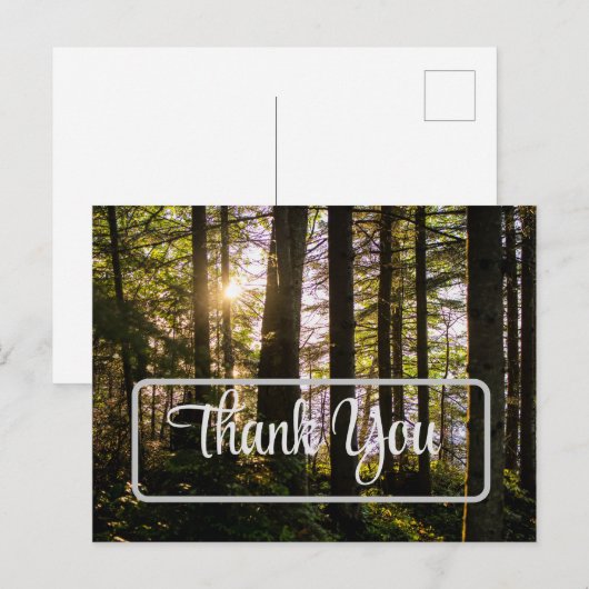 Dank u, natuur,  briefkaart (Voorkant / Achterkant)