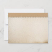 Dank u nautische zeepaardjes bruiloft platte kaart (Achterkant)