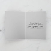 dank u (neem uw eigen afbeelding op) bedankkaart (Binnen)