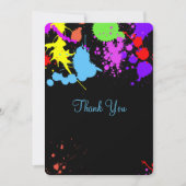 Dank U  Neon, Glow in the Dark, Bedankkaart (Voorkant)