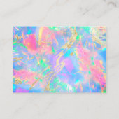 Dank u Neon Opal visitekaartje (Achterkant)