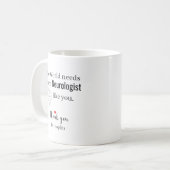 Dank U Neuroloog Aangepaste Naam Koffiemok (Voorkant links)